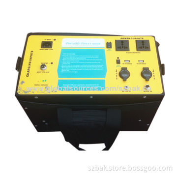 Portable Solar Power System, 1000W with AC/DC Smart Charge and AC/DC Discharge Functions